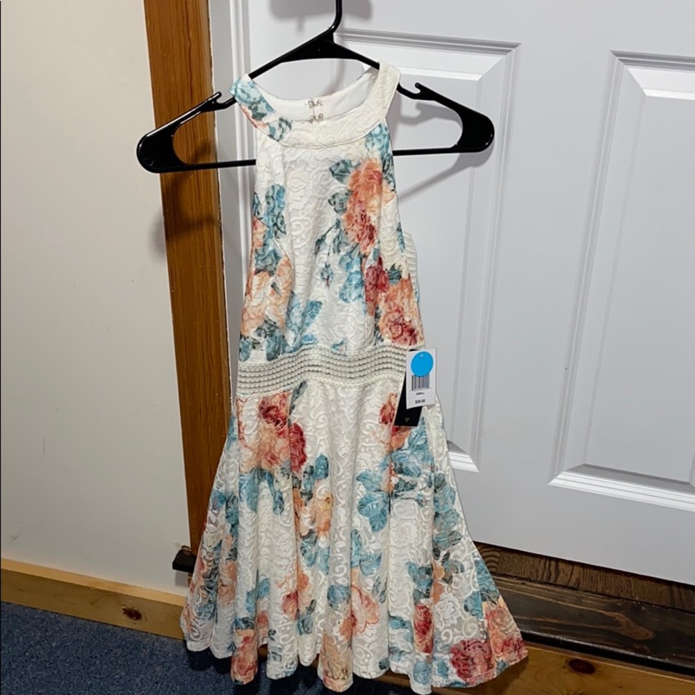 White floral dress